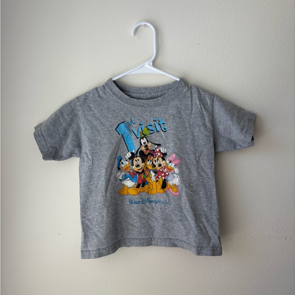 Vintage Disney Kids 1st Visit Gray T-Shirt 3T